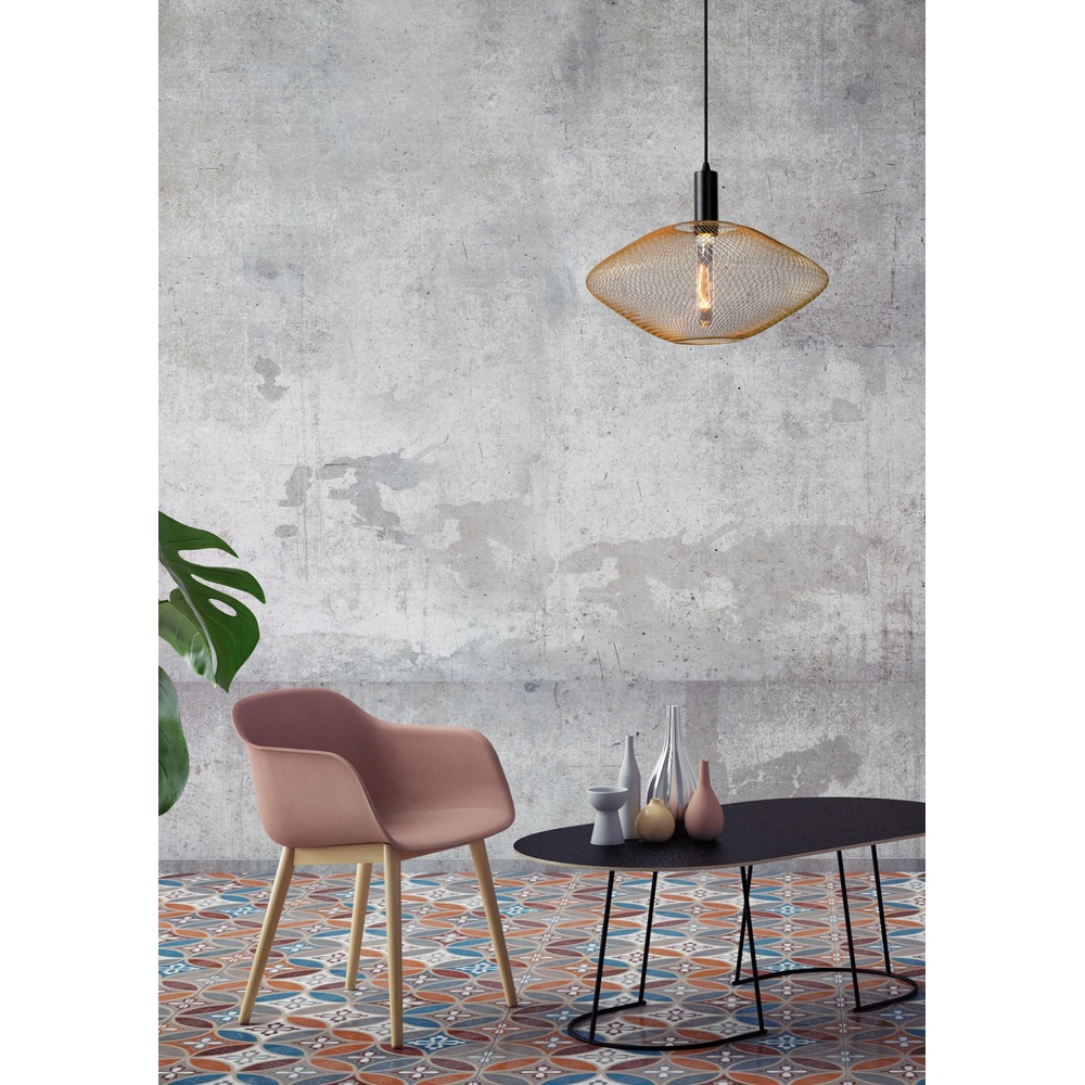 Lucide Gaas hanglampMesh Ø 45cm goud - 21423/45/02